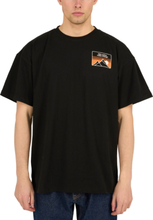 Knowledge Cotton Apparel Men's Take Action Make Change Oversized Tee Black Jet T-shirts S