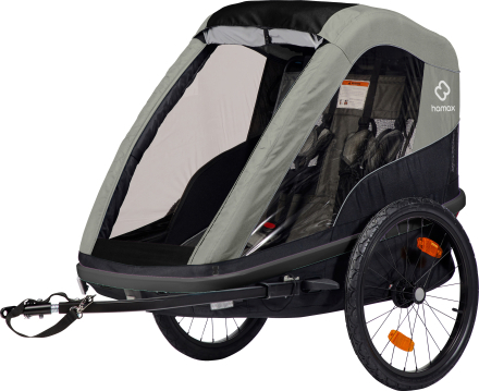 Hamax Hamax Avenida(Incl. Bicycle Arm & Stroller Wheel) Suspension Olive Green Cykel- & Barnvagnar One Size