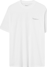 Knowledge Cotton Apparel Men's Regular Trademark Mountain Back Printed T-Shirt Bright White Kortermede trøyer M