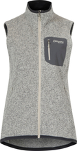 Bergans Women's Kamphaug Knitted Vest Chalk Sand Ovadderade västar S
