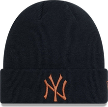 New Era New York Yankees League Essential Cuff Knit Beanie Hat Blktpn Mössor OneSize