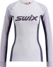 Swix Women's RaceX Classic Long Sleeve Bright White/ Dusty purple Undertøy overdel L