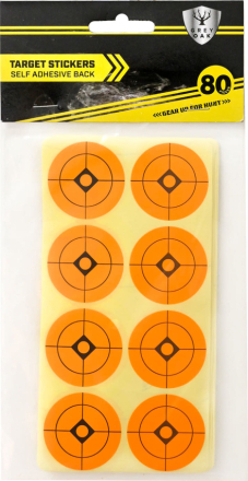 Grey Oak Grey Oak Shooting Target Stickers 38mm Orange Skytetrening OneSize
