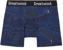 Smartwool Men's Merino Print Boxer Brief Boxed Deep Navy Digital Summit Print Underkläder S