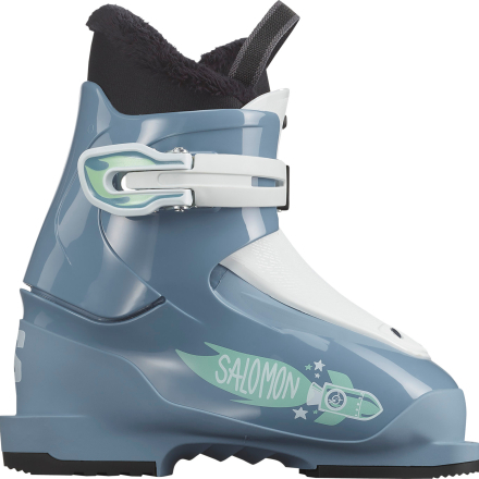 Salomon Kids' T1 Copen Blue / White / Spearmint Alpinstøvler 18