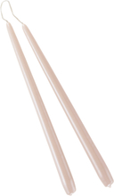 VICKAN PEARL antikljus 2-pack - höjd 35 cm Dimrosa