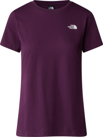 The North Face The North Face W S/S Simple Dome Tee Black Currant Purple Kortermede trøyer S