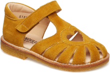 Sandals - Flat - Closed Toe - Shoes Summer Shoes Sandals Gul ANGULUS*Betinget Tilbud