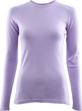 Aclima Women's WarmWool Crewneck Purple Rose Undertøy overdel XL