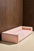 Wenju soffa 4-sits Aprikosrosa sammet