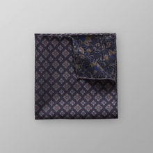 Eton Marinblå näsduk med geometriskt blommönster