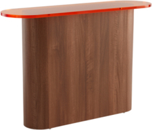 LIVI sideboard 35x120 cm Orange/valnöt