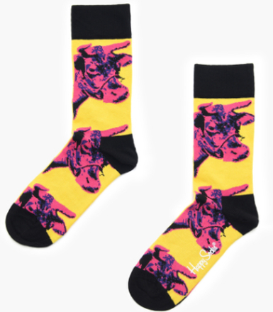 Happy Socks - X Andy Warhol Cow Socks - Multi - S-M