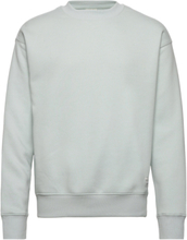 Sdlenz Crew Sw Tops Sweatshirts & Hoodies Sweatshirts Blue Solid