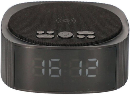 Clockradio med trådløs oplader KSIX Alarm Clock 3 Bluetooth 10W Sort