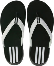 adidas COMFORT Sommer-Sandalen zeitlose Zehen-Trenner mit weißen Akzenten Badelatschen EG2065 Schwarz/Weiß
