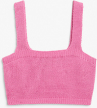 Knitted crop top - Pink