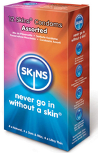 Skins Assorted Mix Kondomer 12-pack Mixattu paketti kondomeja