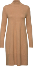 Knitted Knee-Length Dress Kort Klänning Brown Esprit Collection