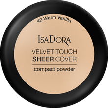IsaDora Velvet Touch Sheer Cover Compact Powder Warm Vanilla - 10 g