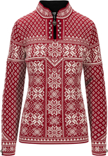 Dale of Norway Women's Peace Sweater Redrose Offwhite Langermede trøyer M