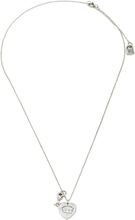 Tiffany Co. Gå tilbake til Love Tiffany & Co. Lock Key Charm Heart Tag Sterling Silver Pendant Necklace