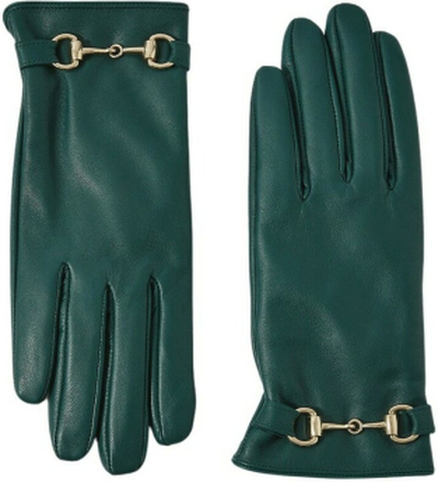 Grønn tilbehør Luxe Leather and Sue a l hansker Hansker