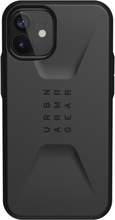 UAG - Civilian backcover hoes - iPhone 12 Mini - Zwart + Lunso Tempered Glass