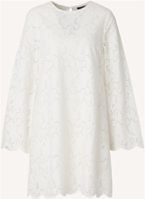 Kate Broderie Anglaise Dress Kort Kjole White Lexington Clothing