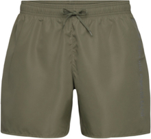 Mens Woven Boxer Bottoms Shorts Casual Green EA7