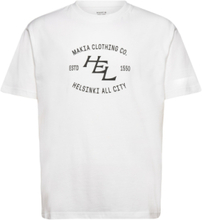 All City T-Shirt Tops T-Kortærmet Skjorte White Makia