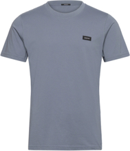 Denham Slim Tee Tops T-Kortærmet Skjorte Blue Denham