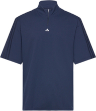Tk Pique Mock Sport Polos Short-sleeved Navy Adidas Golf