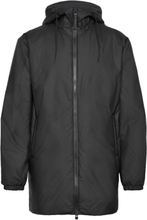 Lohja Long Insulated Jacket W3T2 Designers Jackets Parkas Black Rains