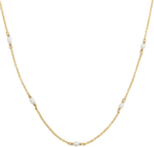 Treasure Multi Pearl Necklace Gold Accessories Jewellery Necklaces Chain Necklaces Gold Syster P