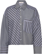 Mckenna Shirt Tops Shirts Long-sleeved Blue A-View