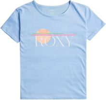 Day And Night B Tops T-shirts Short-sleeved Blue Roxy