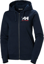 W Hh Logo Full Zip Hoodie 2.0 Sport Sweatshirts & Hoodies Hoodies Navy Helly Hansen