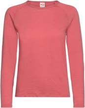 "Sanne Wool Ls Sport T-shirts & Tops Long-sleeved Pink Kari Traa"