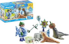 "Playmobil Gift Set Fodring Af Dyr - 71448 Toys Playmobil Toys Playmobil Gift Sets Multi/patterned PLAYMOBIL"
