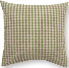 Bæk&Bølge Pudebetræk 63X60 Cm Grøn/Soft Pink Dk Home Textiles Bedtextiles Pillow Cases Green Juna