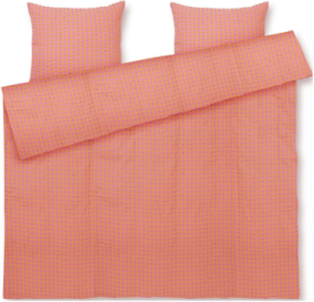Bæk&Bølge Sengetøj 220X220 Cm Pink/Orange Se Home Textiles Bedtextiles Bed Sets Coral Juna