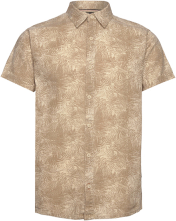 Inlibra Tops Shirts Short-sleeved Beige INDICODE