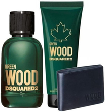 Dsquared2 Green Wood Pour Homme Eau De Toilette Spray 100ml Set 3 Pieces 2020