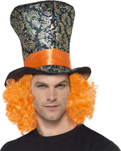 Mad Hatter med Peruk - One size