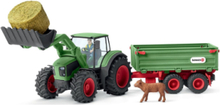 Schleich Tractor With Trailer Toys Toy Cars & Vehicles Toy Vehicles Tractors Multi/patterned Schleich