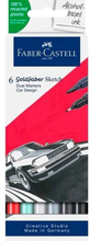 Tuschpennor Faber-Castell Goldfaber Sketch - Car Design Double 6 Delar