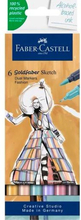 Tuschpennor Faber-Castell Goldfaber Sketch - Fashion Double 6 Delar