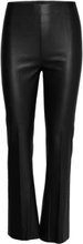 Slkaylee Pu Kickflare Pants Bottoms Trousers Leather Leggings-Bukser Black Soaked In Luxury