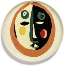 Serving Plate Face 1 Feast By Ottolenghi Home Tableware Serving Dishes Serving Platters Multi/patterned Serax